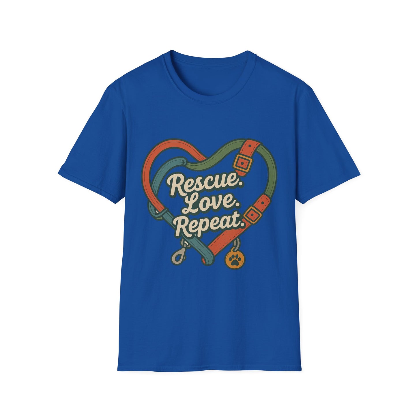 Rescue Love Repeat Tee – Adopt Don't Shop Shirt