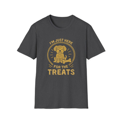 Funny Dog Shirt – I'm Just Here for the Treats Tee