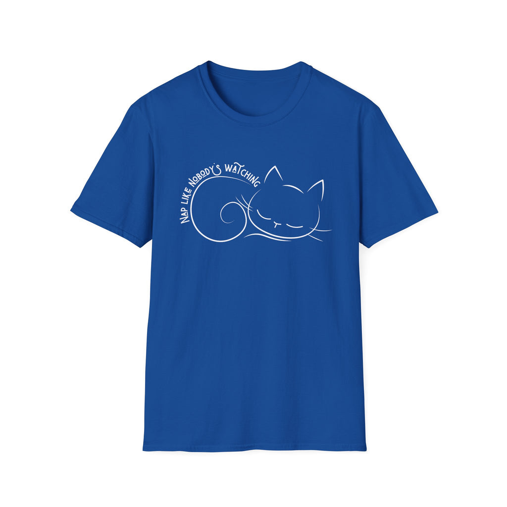 Nap Like Nobody's Watching Cat T-Shirt