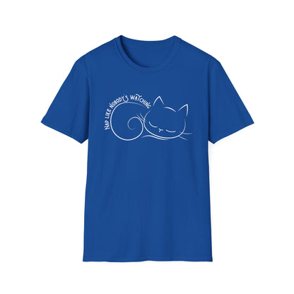 Nap Like Nobody's Watching Cat Tee – Cute Cat Shirt