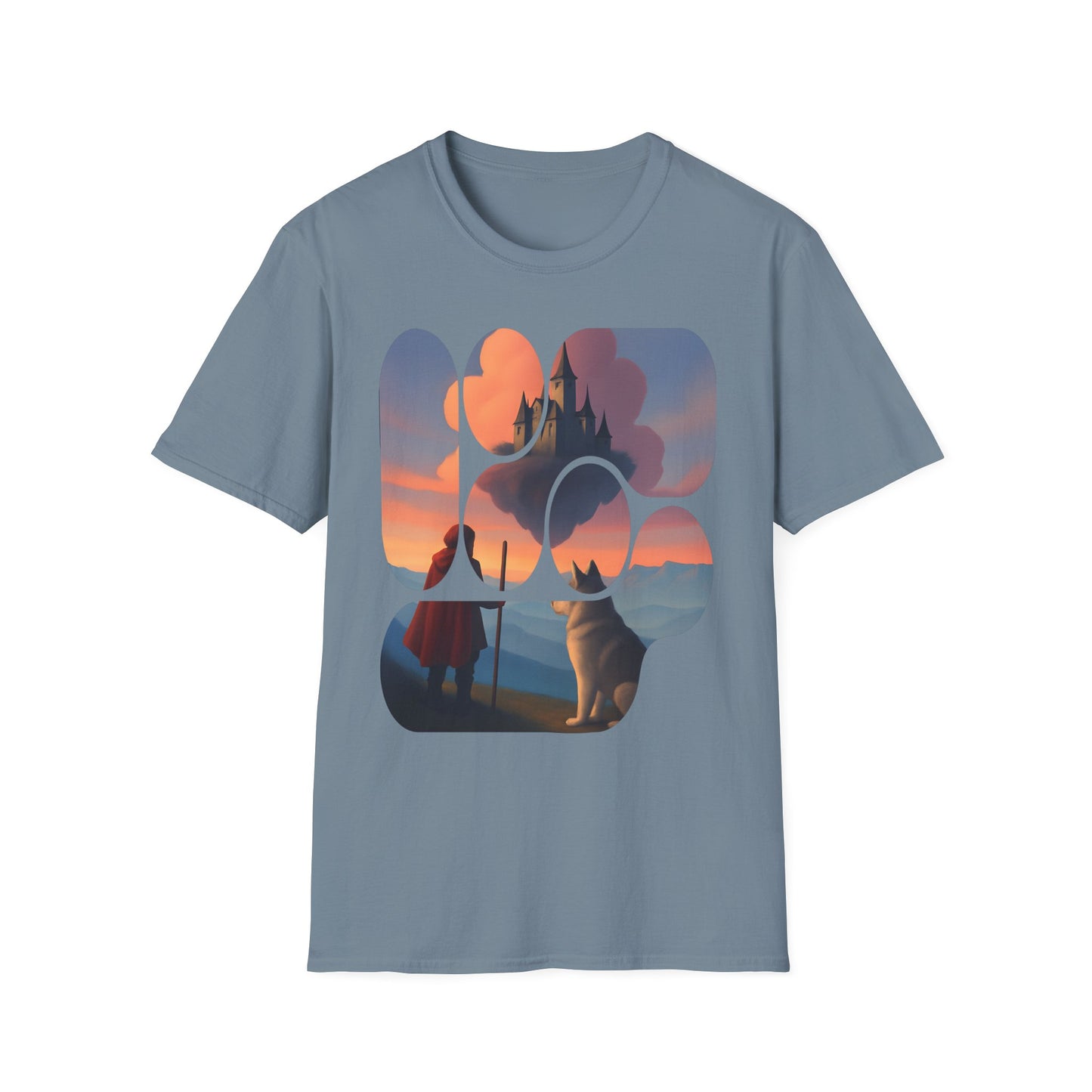 Magical Landscape T-Shirt, Unisex Graphic Tee, Adventure Apparel, Fantasy Gift, Casual Wear, Travel Enthusiasts
