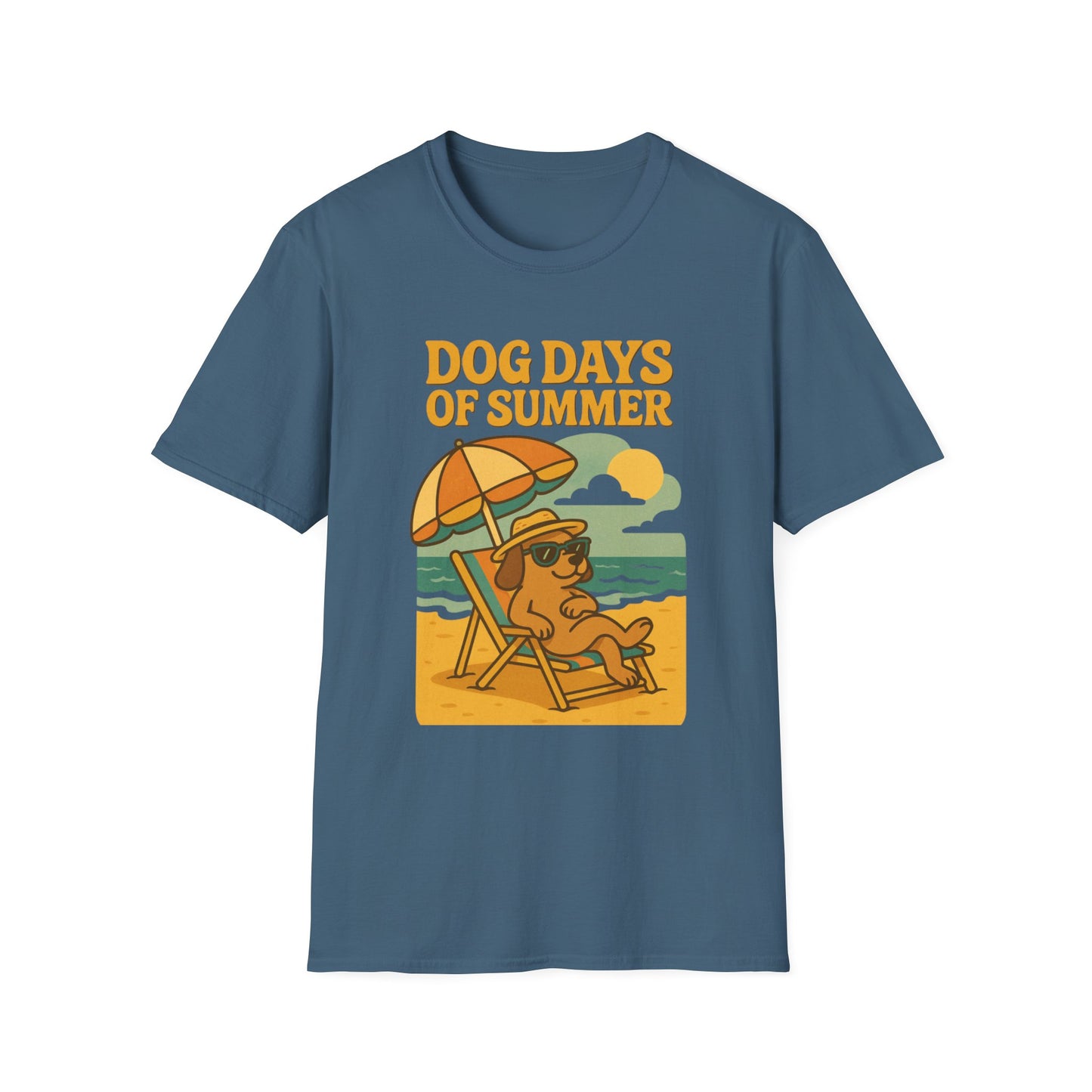 Dog Days of Summer Unisex T-Shirt - Cute Dog Graphic Tee for Pet Lovers, Summer Vibes, Beach Day, Gift Idea, Casual Wear