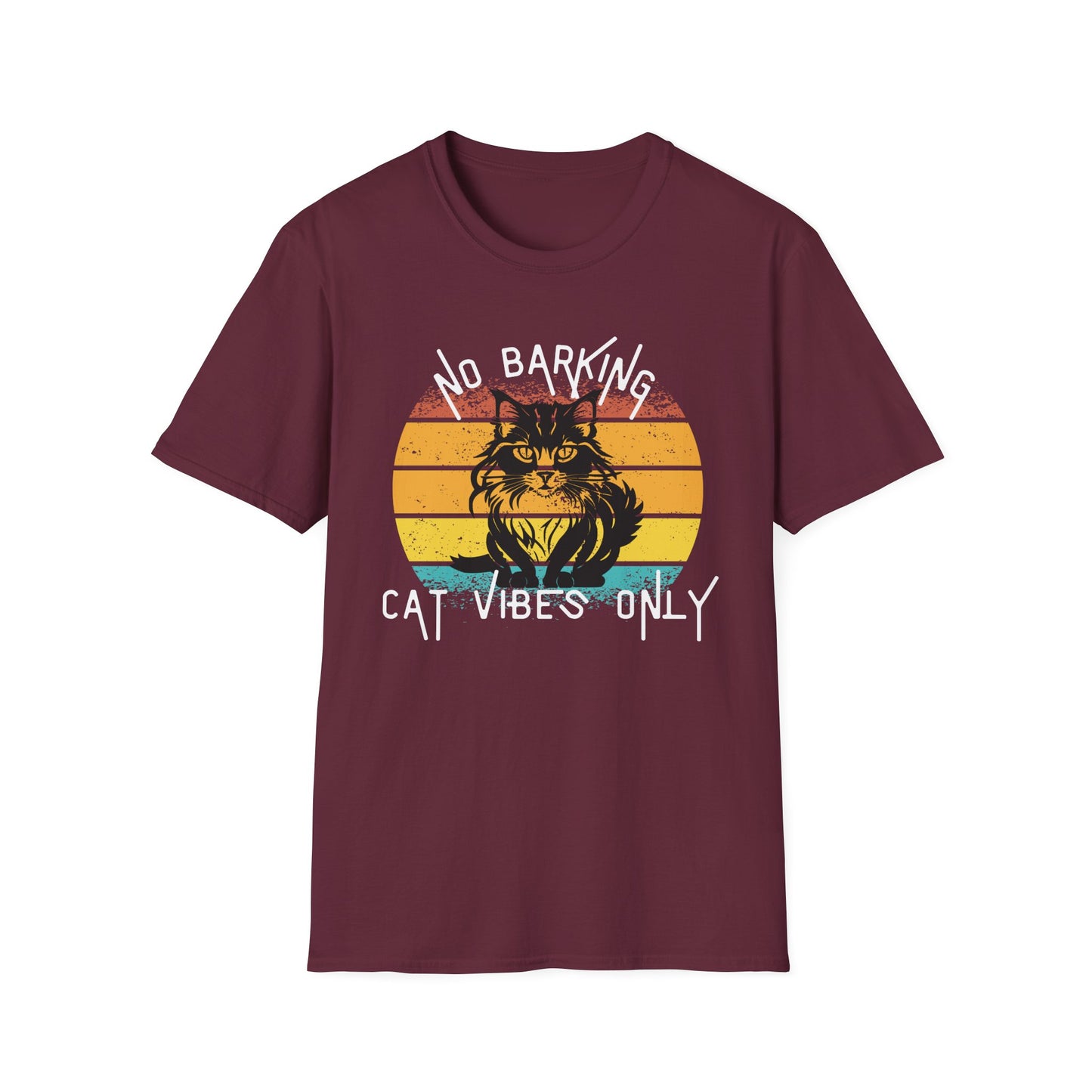 Cat Vibes Only Tee – Funny Retro Cat Lover Shirt