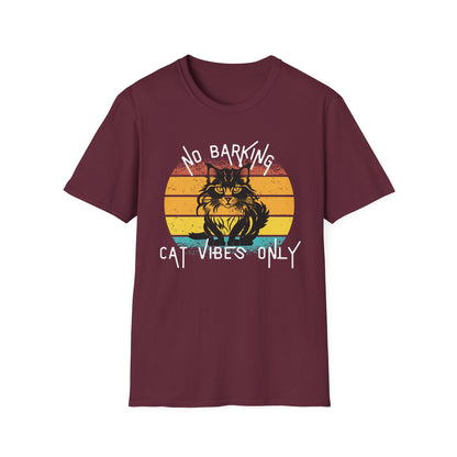 Cat Vibes Only Tee – Funny Retro Cat Lover Shirt