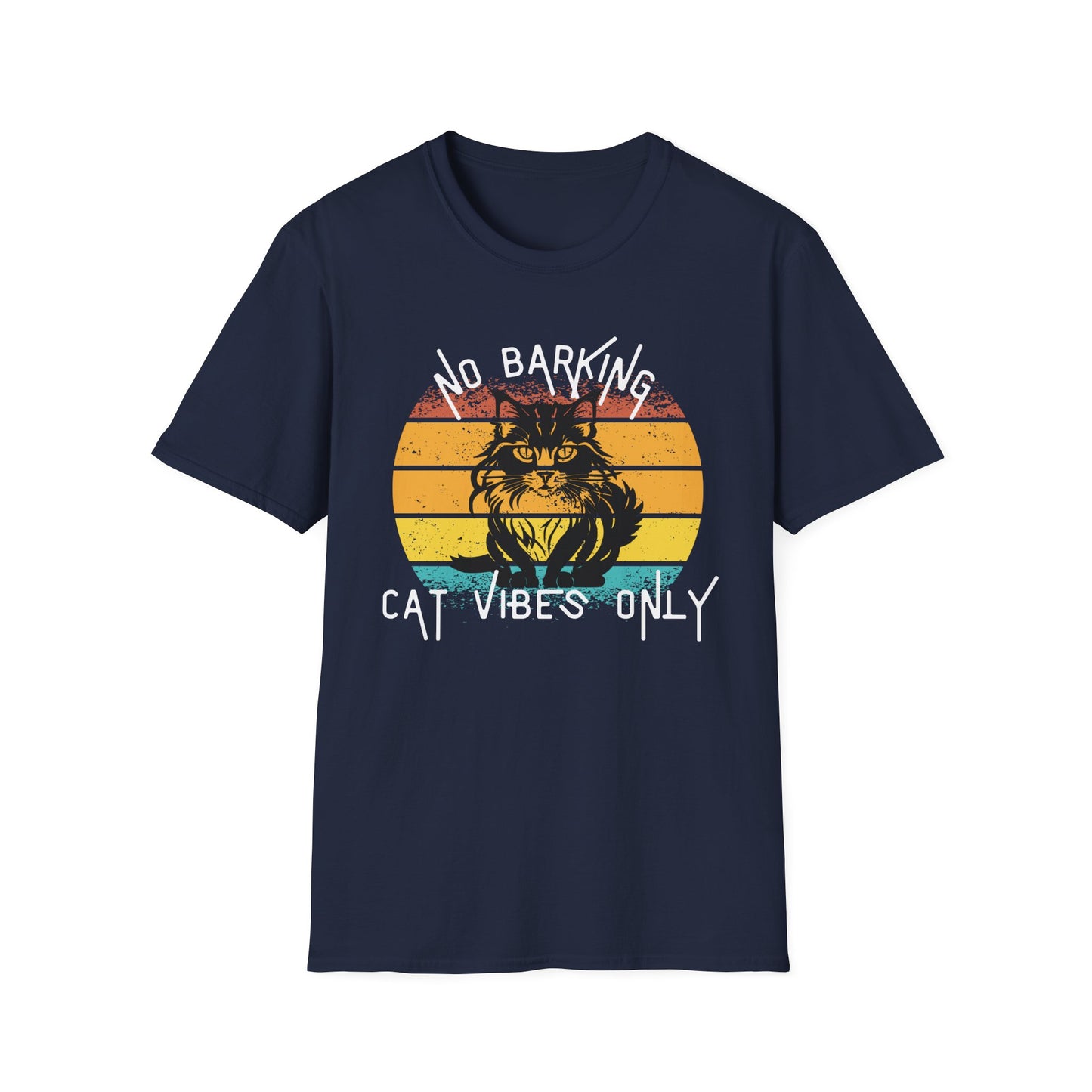 Cat Vibes Only Tee – Funny Retro Cat Lover Shirt