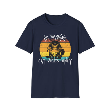 Cat Vibes Only Tee – Funny Retro Cat Lover Shirt