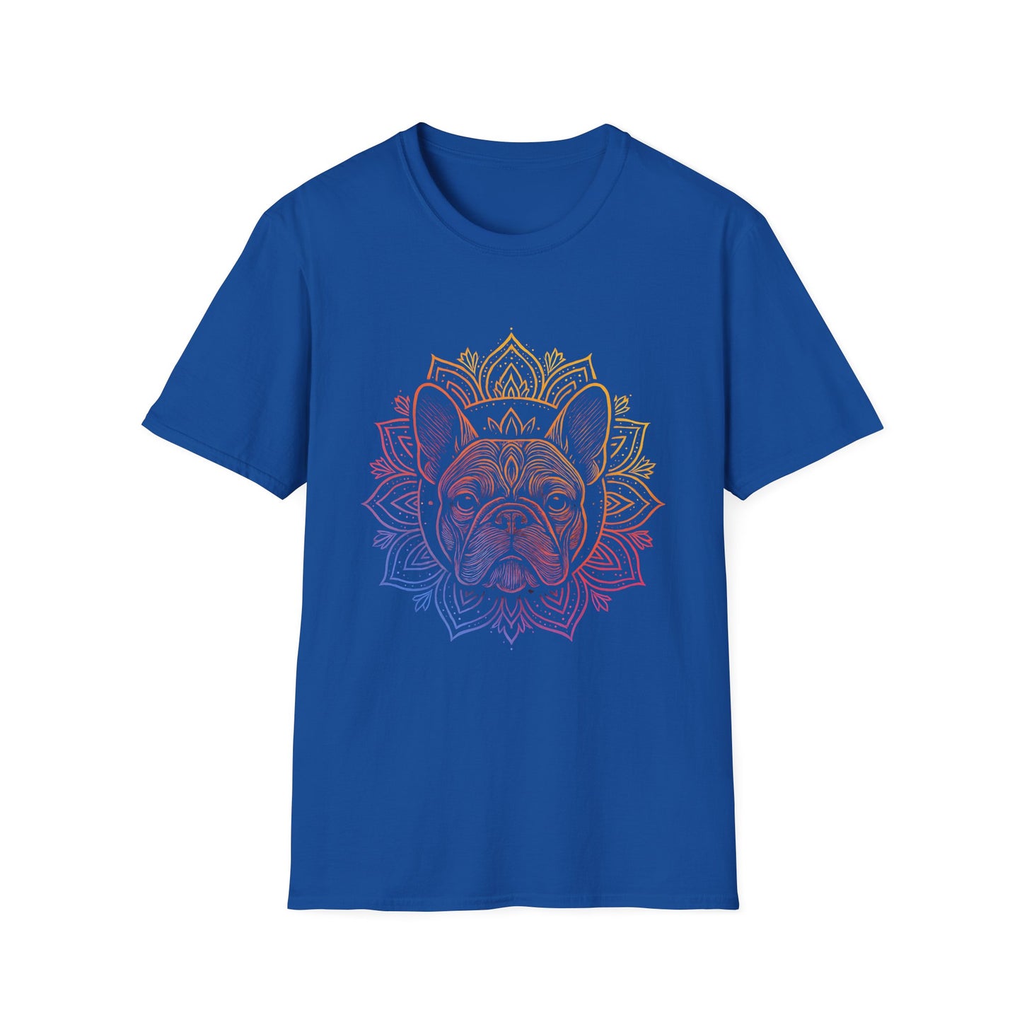 Bohemian French Bulldog Tee, Dog Lover Gift, Mandala Art T-Shirt, Unisex Graphic Top, Cute Pet Owner Apparel, Casual Statement Shirt