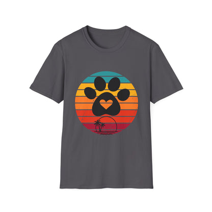 Retro Pet Lover T-Shirt - Softstyle Tee for Dog Owners, Animal Rescue Fundraiser, Gift for Animal Lovers, Vintage Pet Apparel.