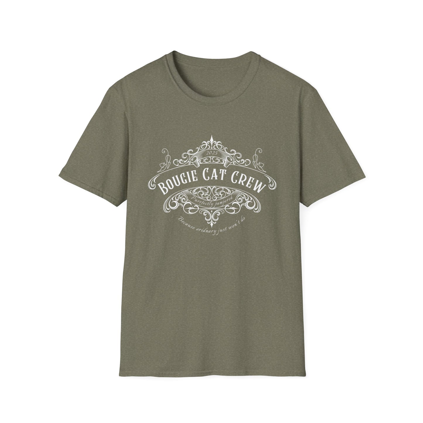 Bougie Cat Crew Tee – Purrfectly Pampered Cat Shirt