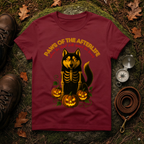 Paws of the Afterlife Husky Skeleton Halloween T-Shirt