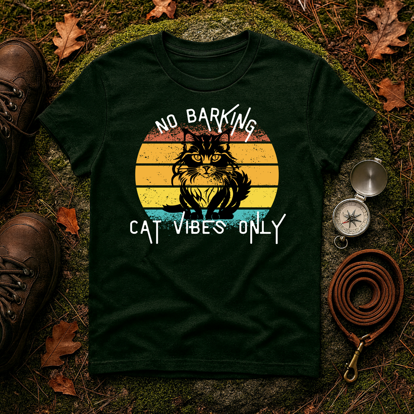 Cat Vibes Only Tee – Funny Retro Cat Lover Shirt