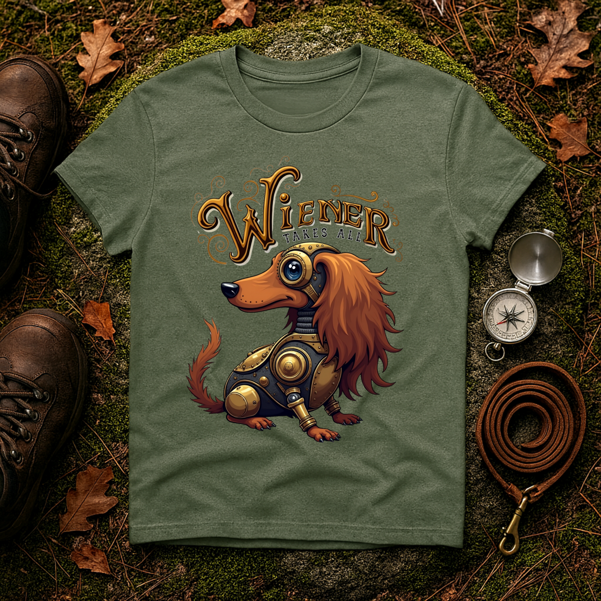 Steampunk Wiener Dog T-Shirt