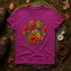 Tropical Paw Print T-Shirt
