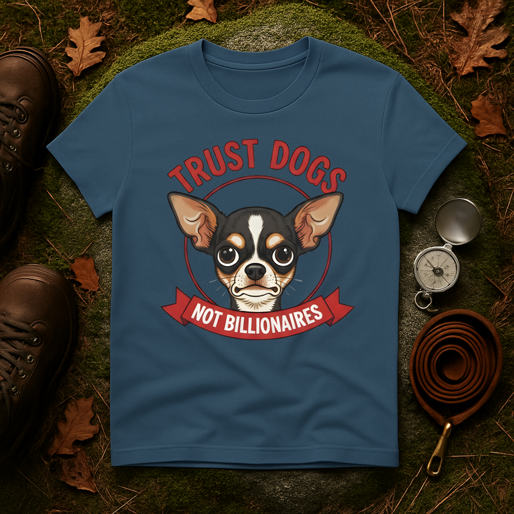 Trust Dogs Not Billionaires Chihuahua T-Shirt