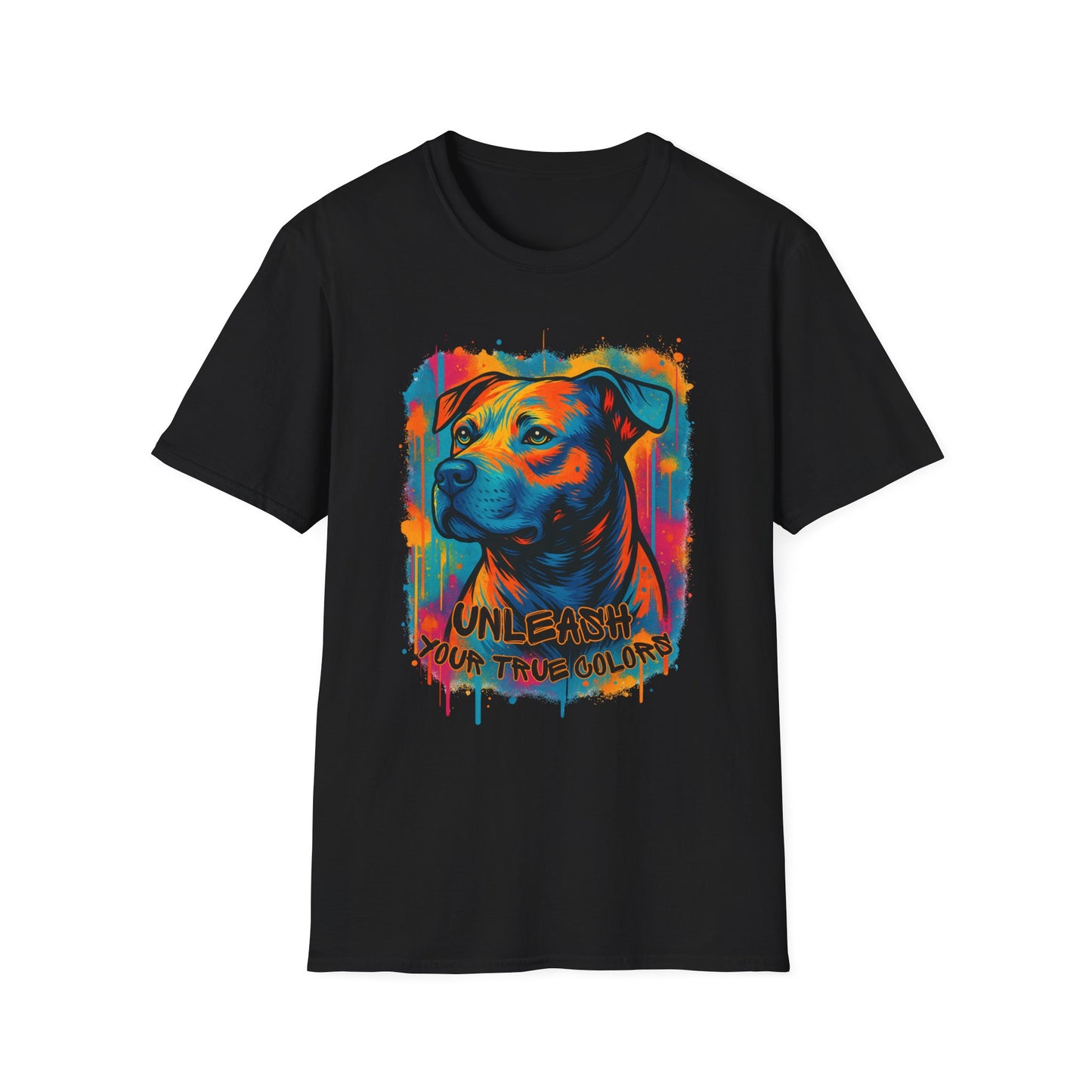 Colorful Pitbull Shirt – Unleash Your True Colors Tee