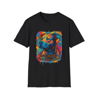Colorful Pitbull Shirt – Unleash Your True Colors Tee