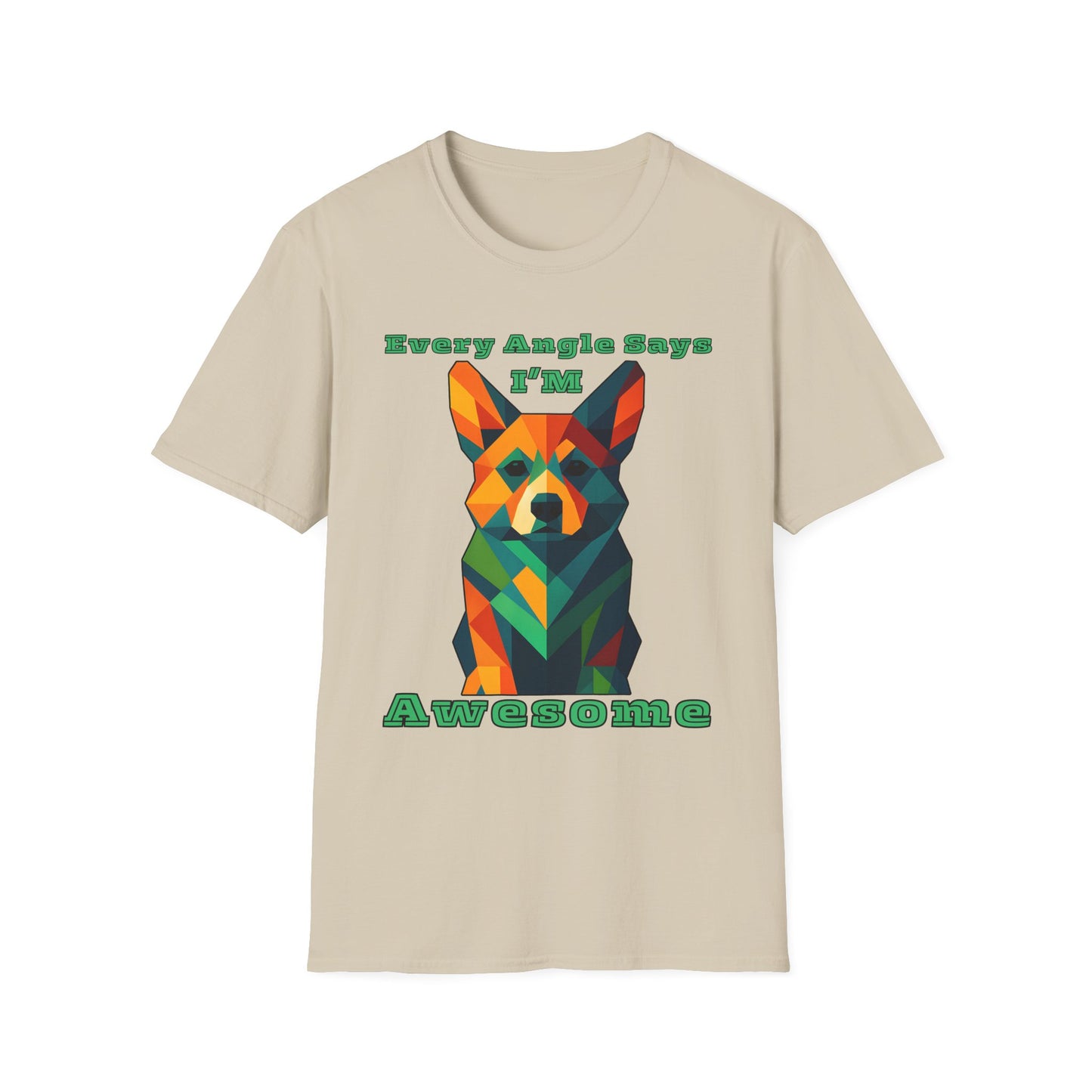 Colorful Dog Art T-Shirt | Every Angle Says I'm Awesome | Unisex Graphic Tee for Pet Lovers, Gift for Dog Owners, Birthday Shirt, Fun [...]