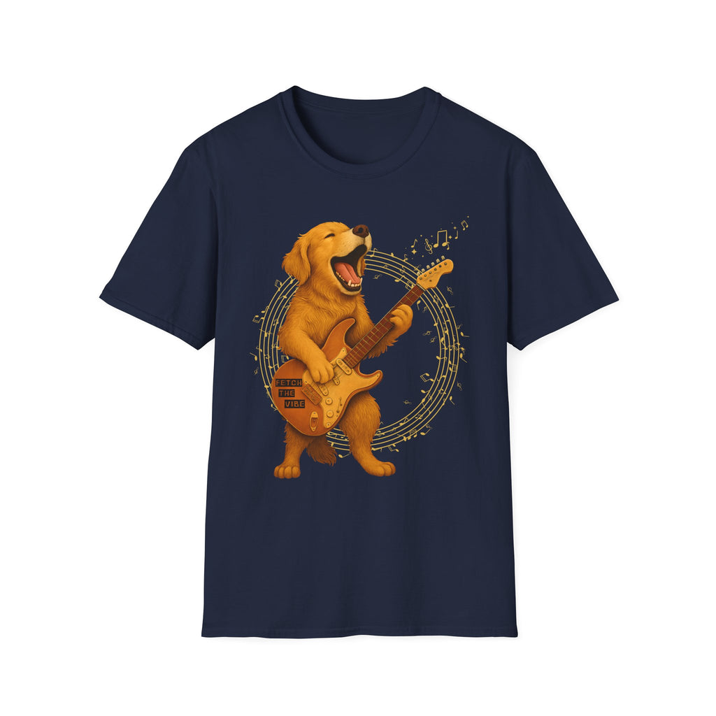 Rocking Golden Retriever Guitar Shirt