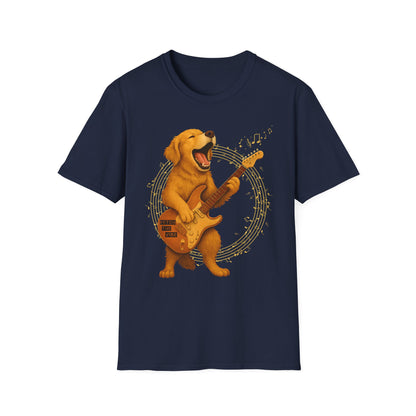 Rocking Golden Retriever Guitar Shirt – Funny Dog Music Tee  | Funny Pet Lover Gift, Music Lover Tee, Dog Lover Shirt, Fun Birthday Idea, Animal Art Clothing