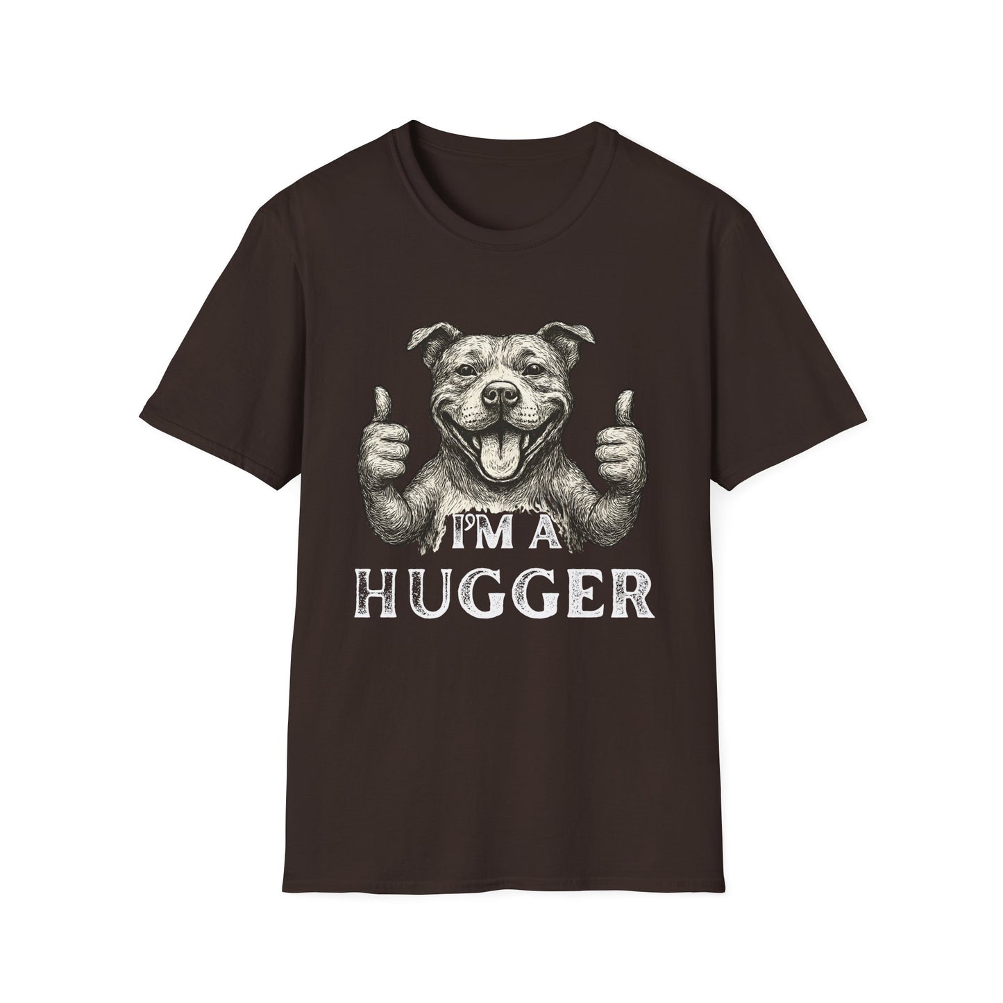 Pitbull Hugger T-Shirt | Funny Dog Lover Graphic Tee