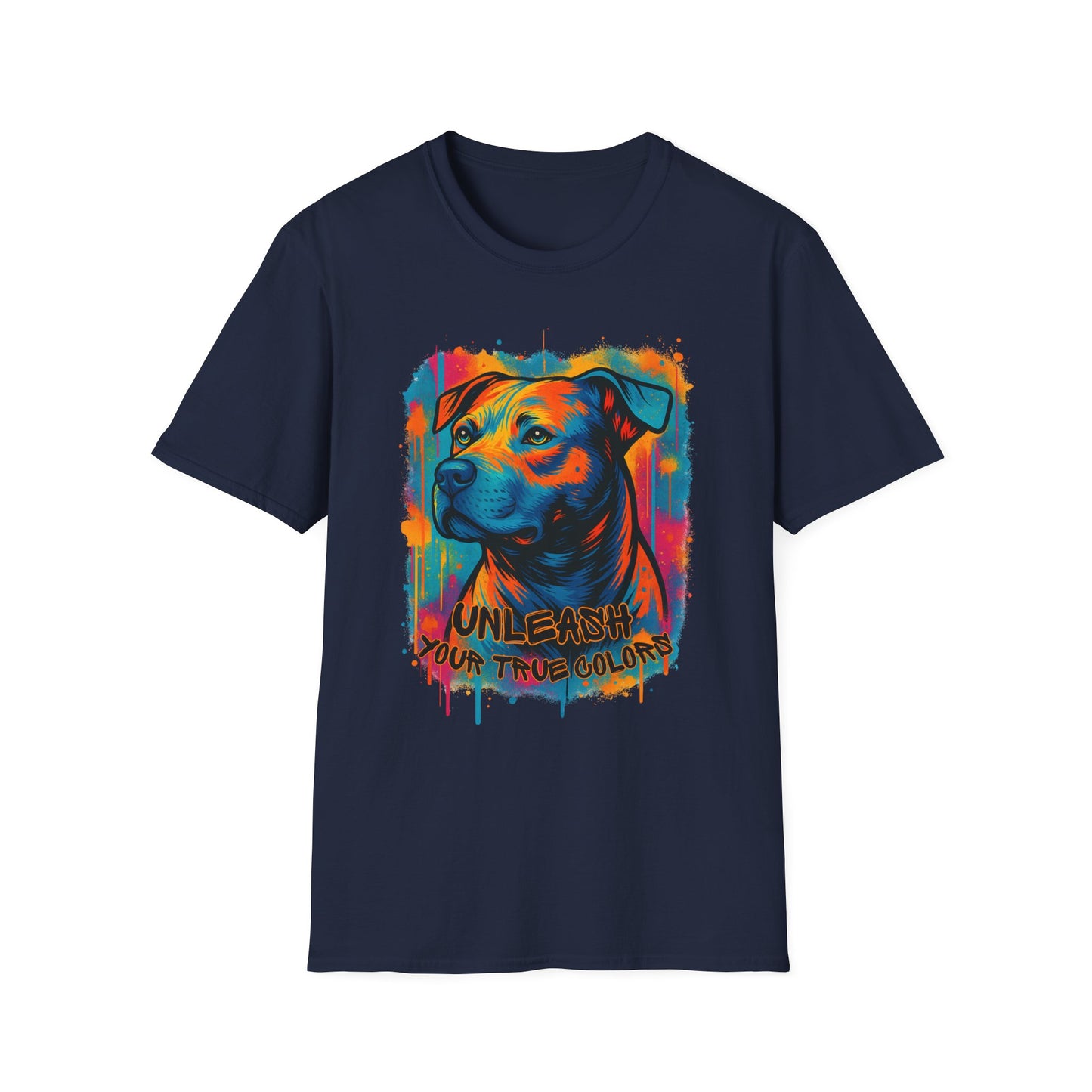 Colorful Pitbull Shirt – Unleash Your True Colors Tee