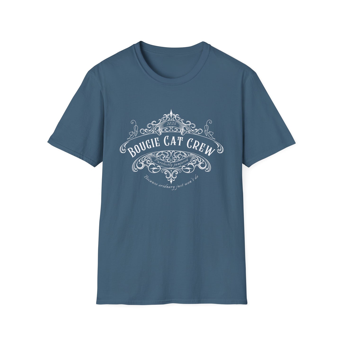 Bougie Cat Crew Tee – Purrfectly Pampered Cat Shirt