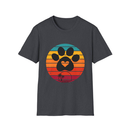 Retro Pet Lover T-Shirt - Softstyle Tee for Dog Owners, Animal Rescue Fundraiser, Gift for Animal Lovers, Vintage Pet Apparel.