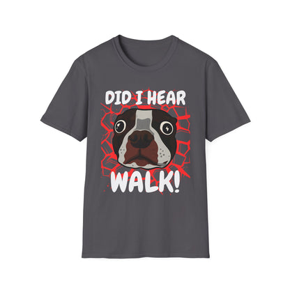 Funny Dog Walking T-Shirt | Did I Hear Walk Graphic Tee