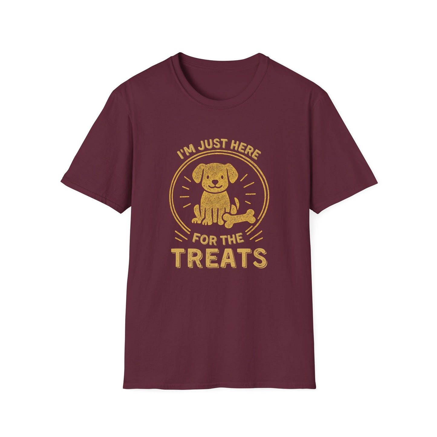 Funny Dog Shirt – I'm Just Here for the Treats Tee