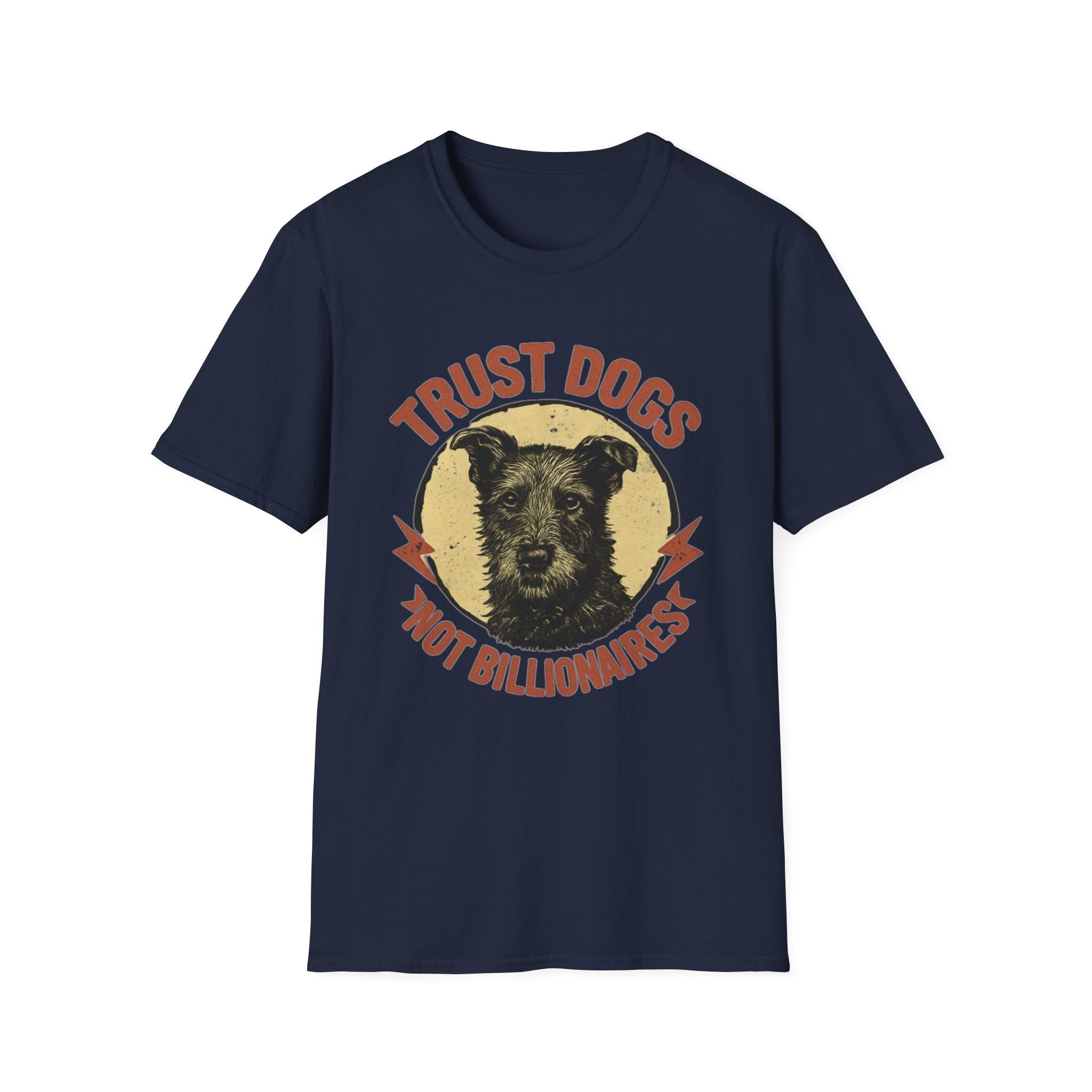 Trust Dogs Not Billionaires Vintage Dog T-Shirt