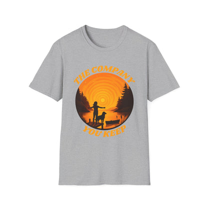 The Company You Keep Dog & Lake Sunset Tee