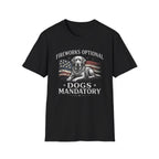 Fireworks Optional Dogs Mandatory Labrador T-Shirt