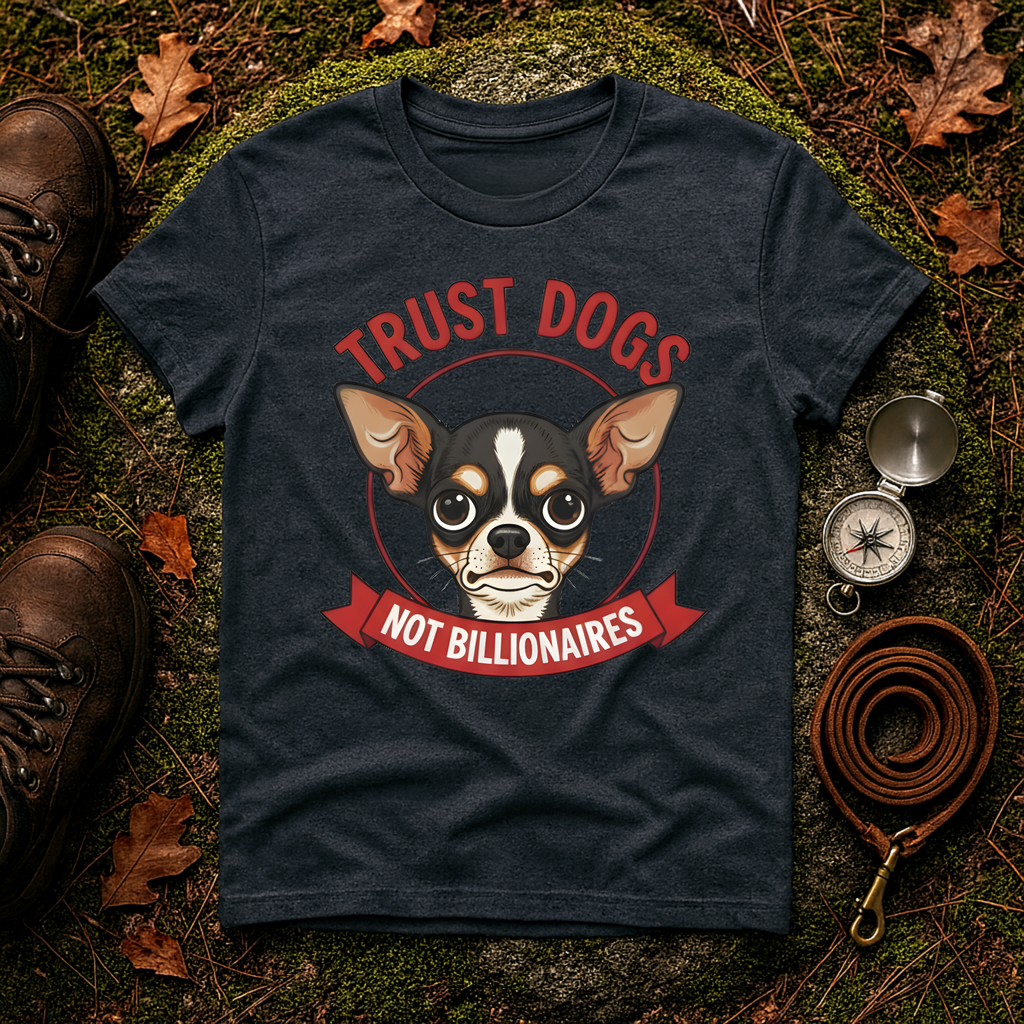 Trust Dogs Not Billionaires Chihuahua T-Shirt