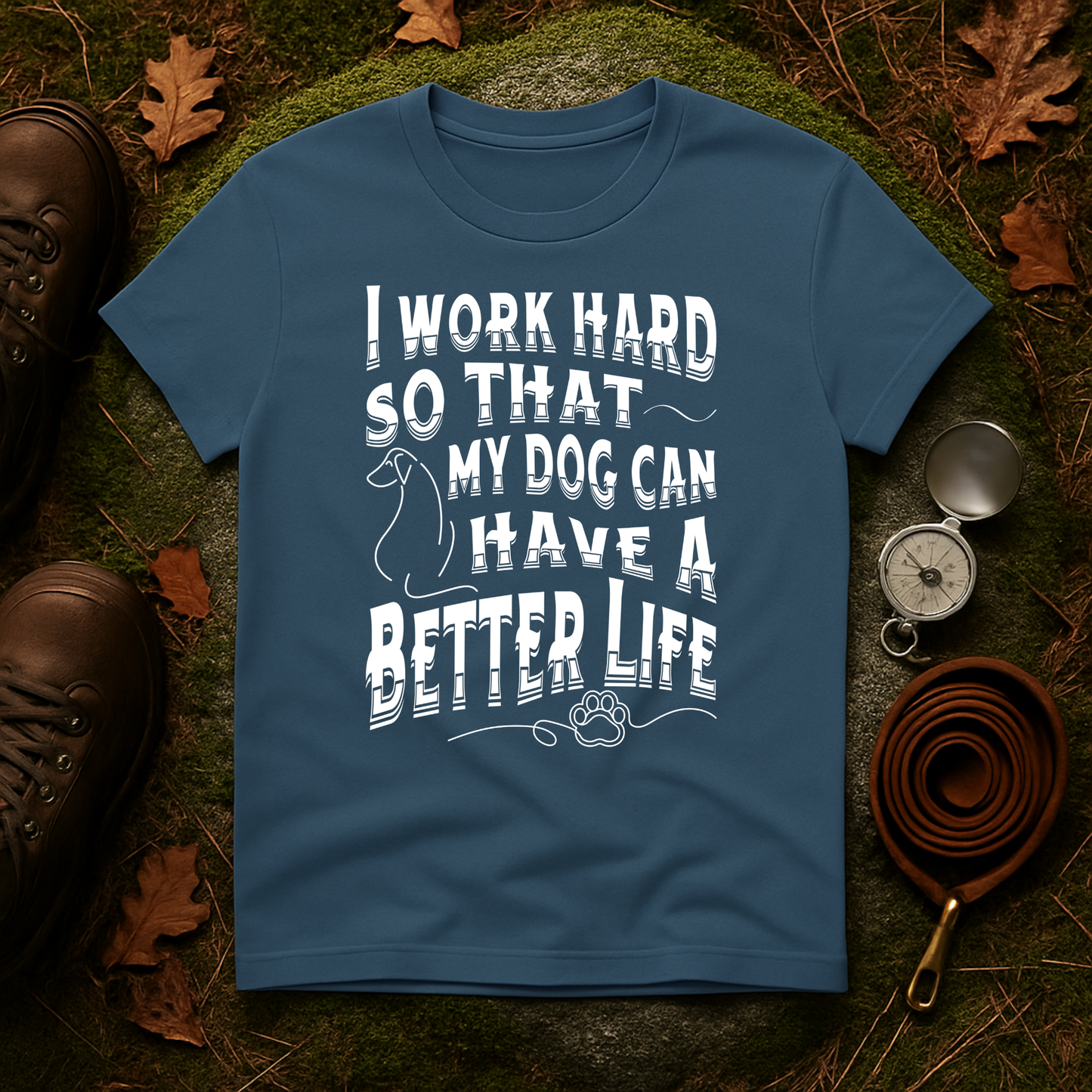 I Work Hard Dog Parent Tee – Funny Dog Lover Shirt