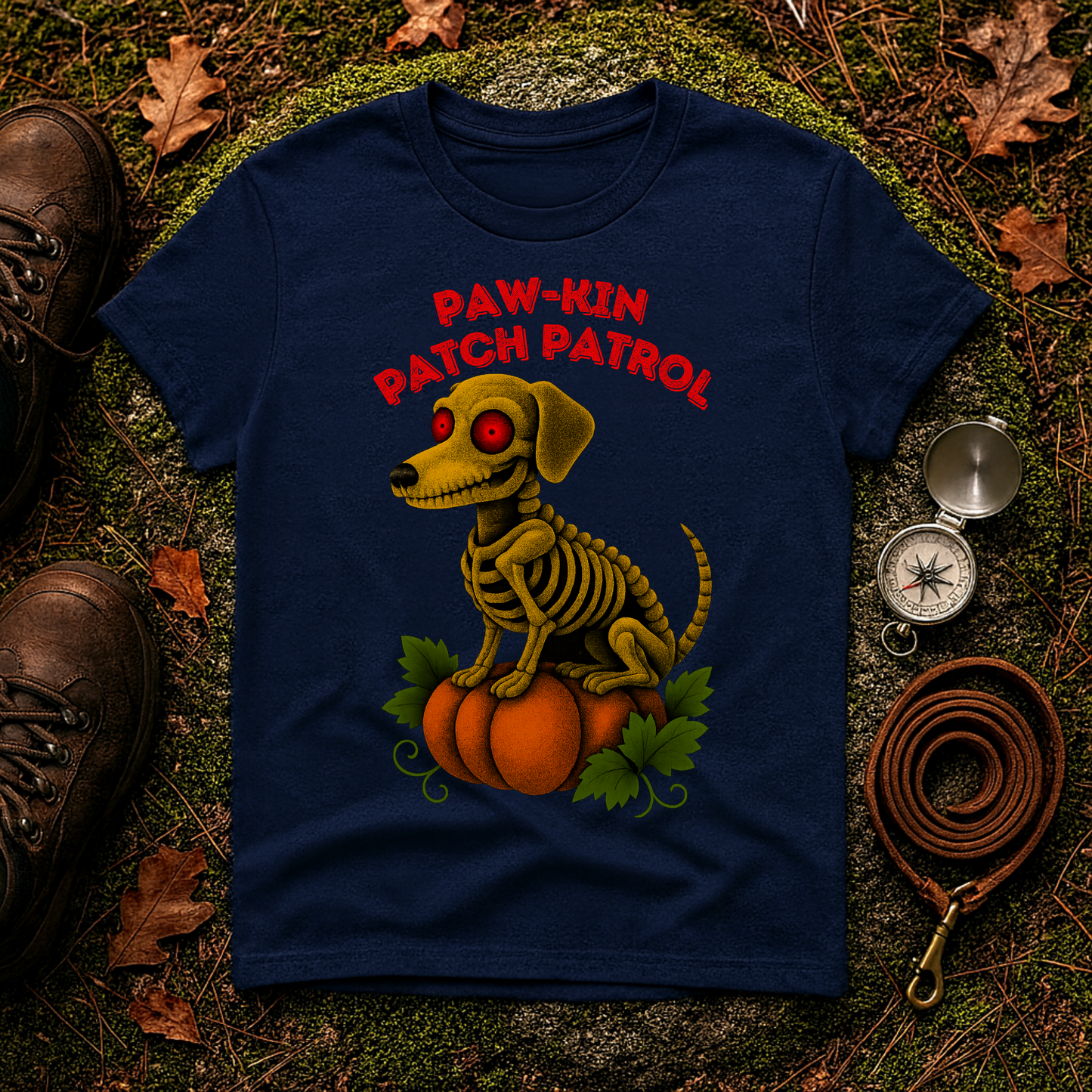 Paw-kin Patch Patrol Dachshund Halloween Dog T-Shirt