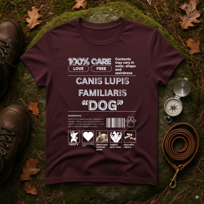 Canis Lupus Familiaris Dog Tee - Funny Vet Label