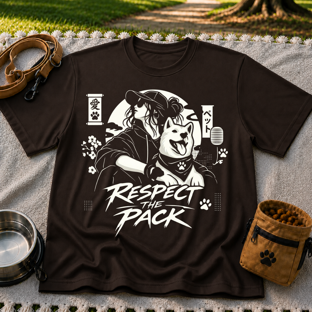 Respect the Pack Dog Lover Graphic T-Shirt