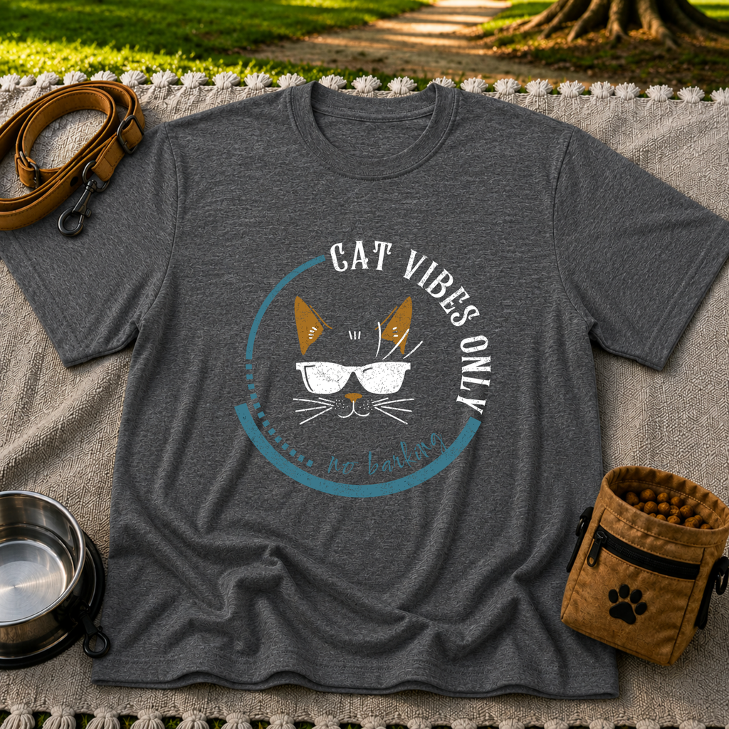 Cat Vibes Only No Barking T-Shirt