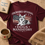 Fireworks Optional Dogs Mandatory Corgi T-Shirt