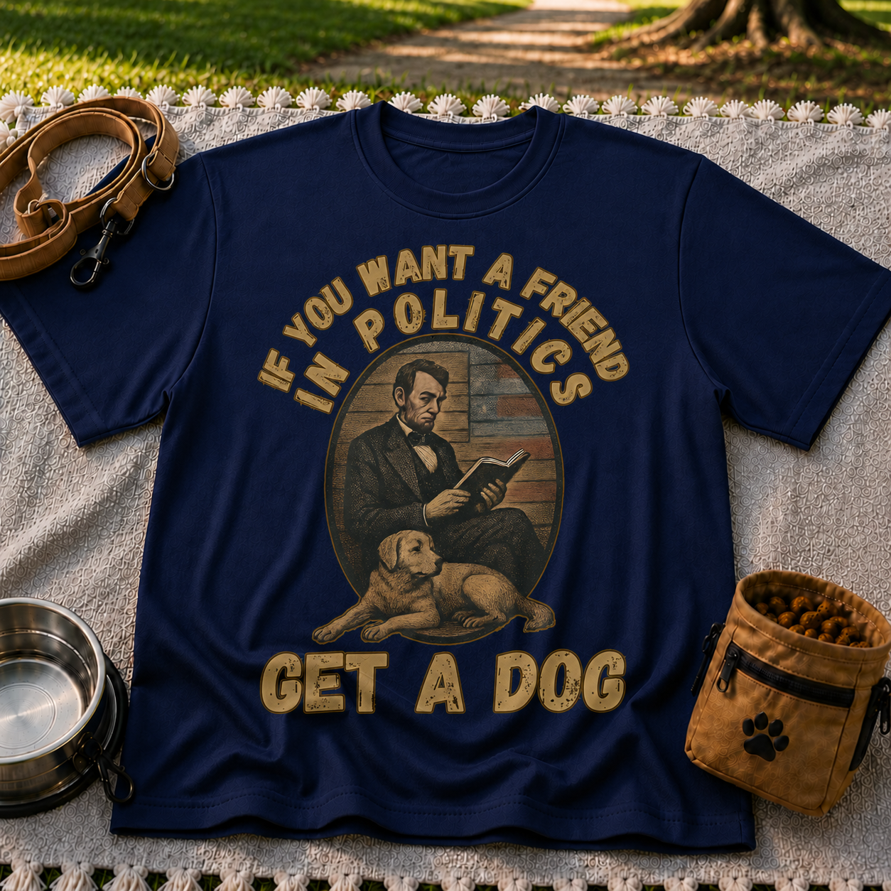If You Want a Friend in Politics Get a Dog T-Shirt