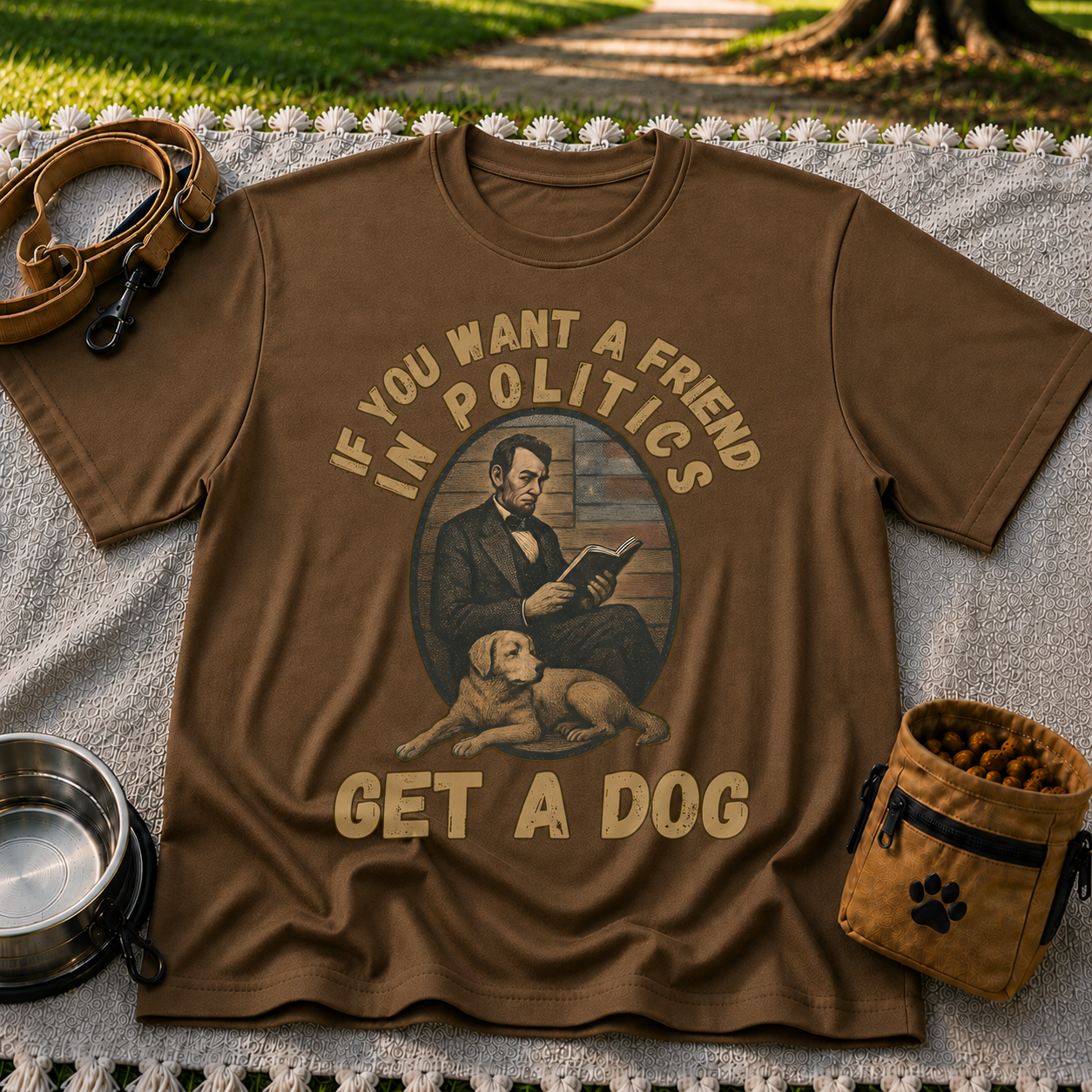 If You Want a Friend in Politics Get a Dog T-Shirt