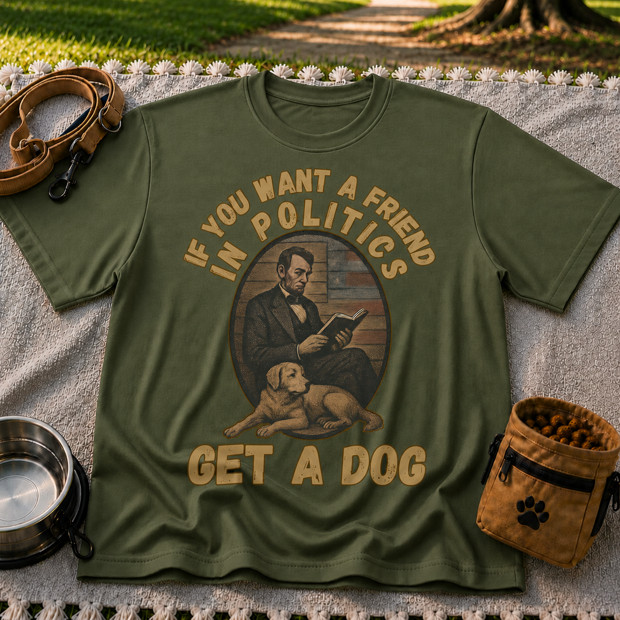 If You Want a Friend in Politics Get a Dog T-Shirt