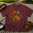 Tropical Floral Paw Print T-Shirt