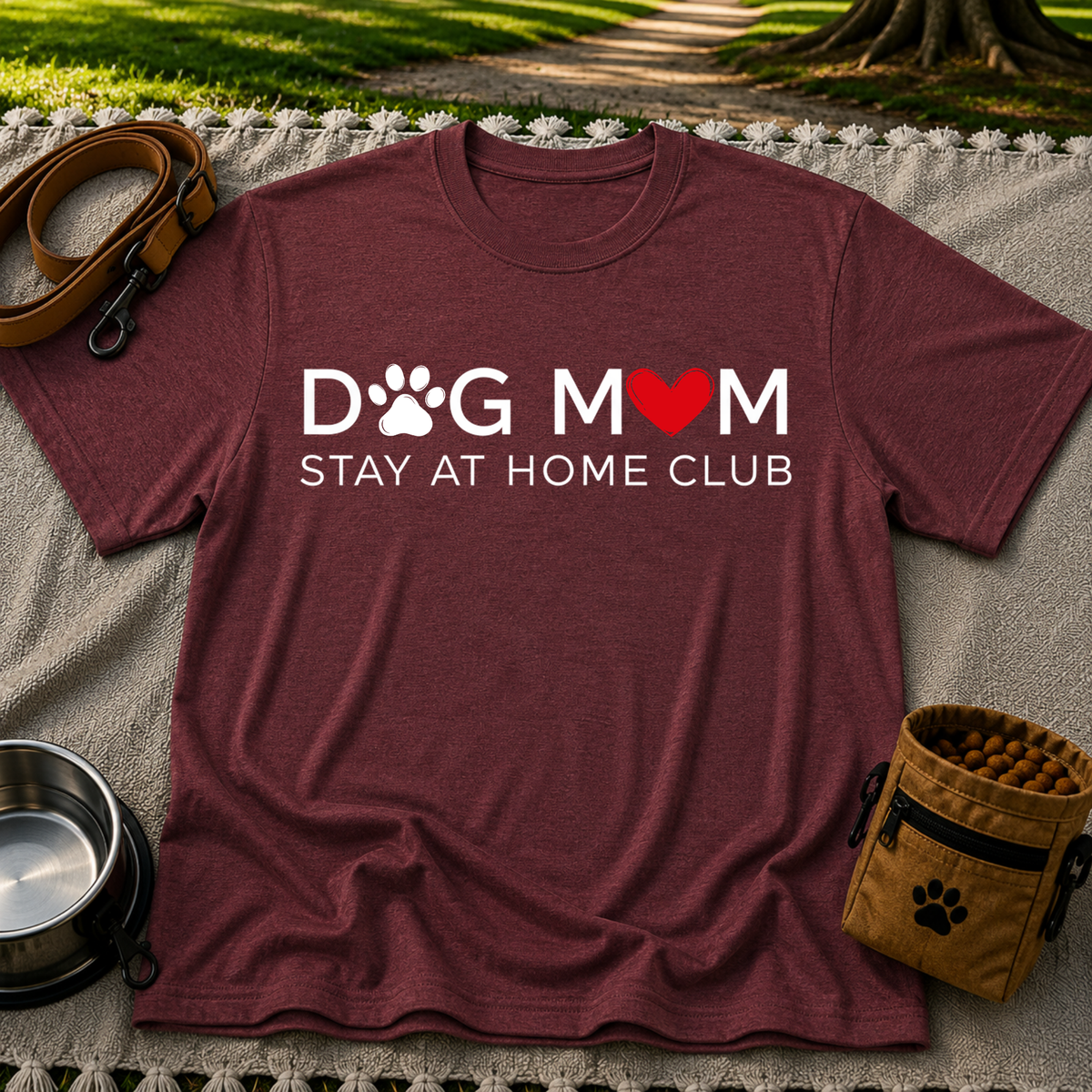 Dog Mom Stay at Home Club T-Shirt
