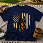 Patriotic Doberman Dog T-Shirt