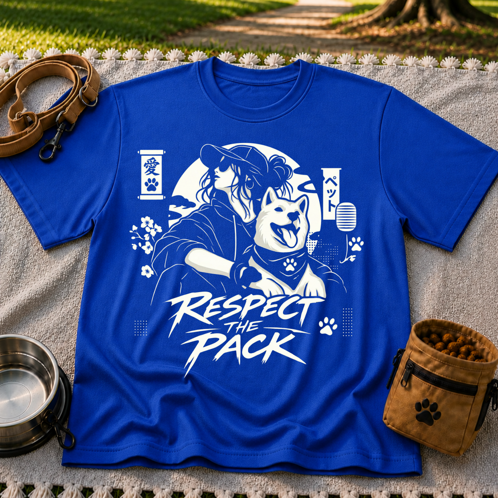 Respect the Pack Dog Lover Graphic T-Shirt