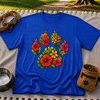 Tropical Floral Paw Print T-Shirt