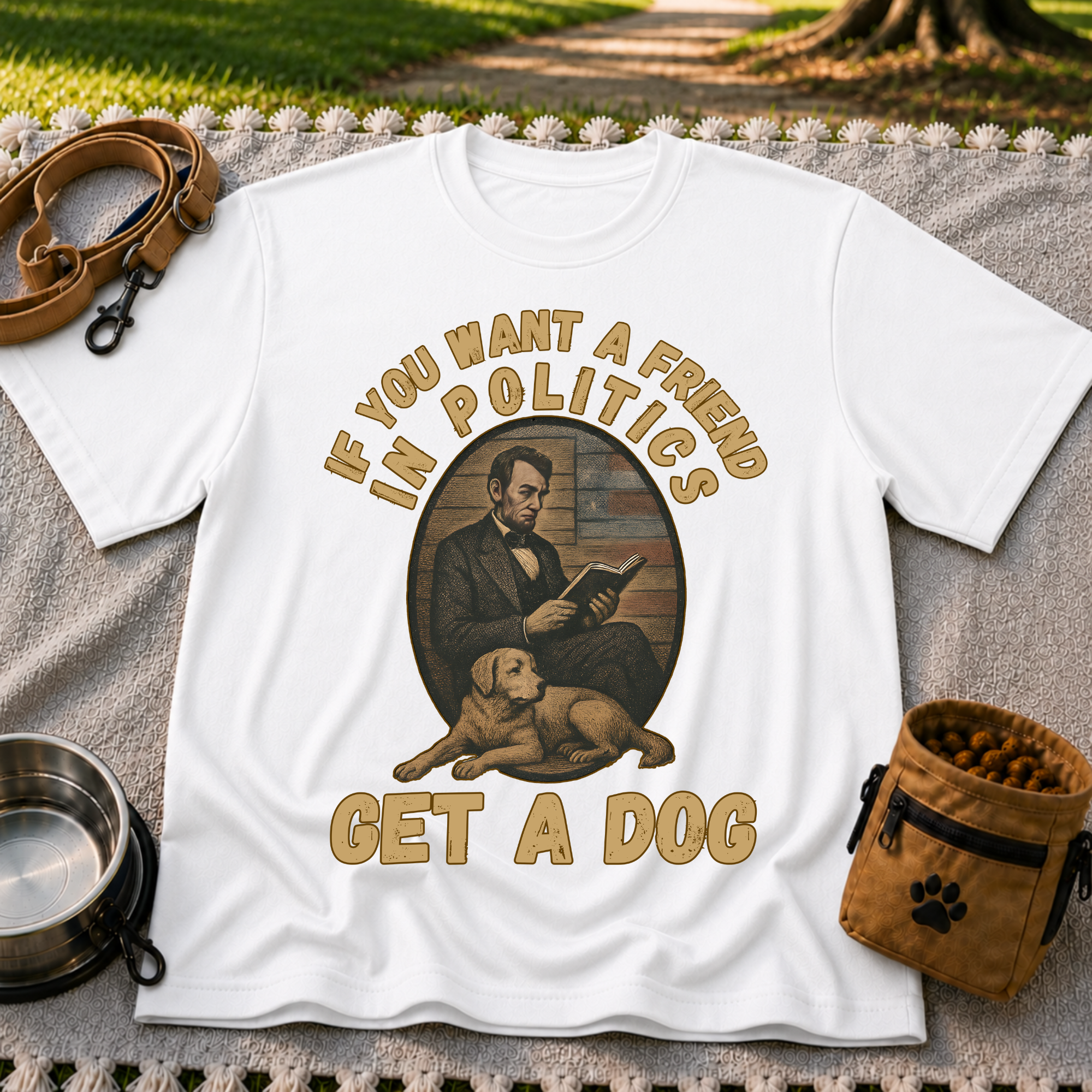 If You Want a Friend in Politics Get a Dog T-Shirt