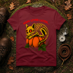 Nine Lives Later Cat Skeleton Pumpkin Halloween Shirt