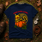 Nine Lives Later Cat Skeleton Pumpkin Halloween Shirt